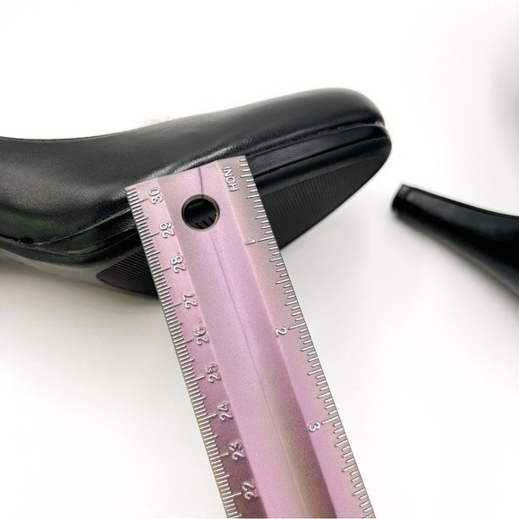 Naturalizer Womens Size 7 Michelle Classic Black Leather Heels Pumps Shoes - Picture 15 of 16